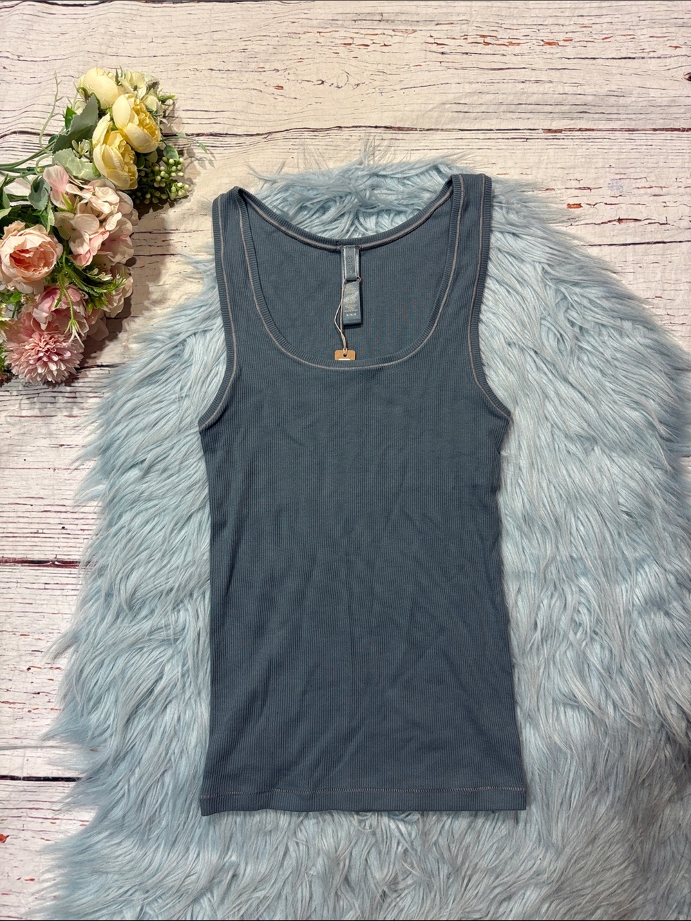 NWT Skims Cotton Rib Standard Kyanite Tank